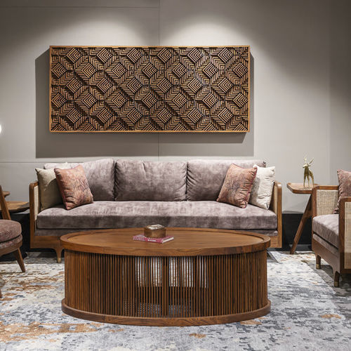 Pannello decorativo per arredamento - RUMIT - ALANKARAM - da parete / in teak / 3D
