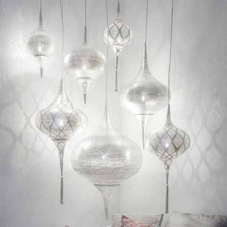 Lampada a sospensione - GRACE - Zenza - in ottone / in nichel / contemporanea