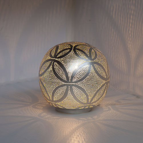Lampada da tavolo - BALL CIRCLES - Zenza - in ottone / in nichel / contemporanea