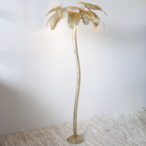 Lampada da terra - PALM - Zenza - in ottone / contemporanea / senza fili