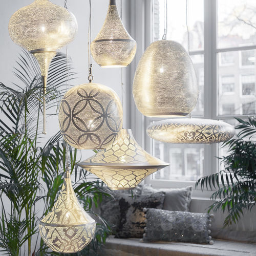 Lampada a sospensione - CIRCLES BALL - Zenza - in ottone / in nichel / contemporanea