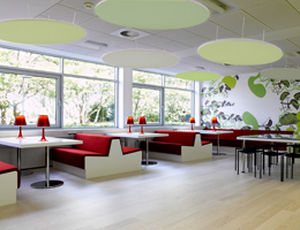 Controsoffitto in vetro - PAINTABLES™ - Primacoustic - in lana / in resina / in pannelli