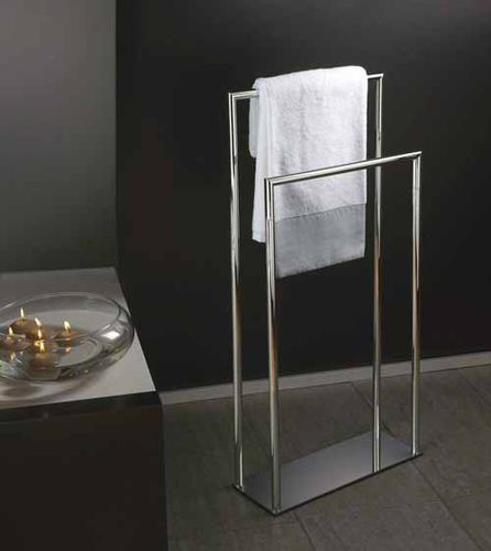 Portasalviette a 2 barre - AM616 - Bagno & Associati - da terra / in metallo cromato