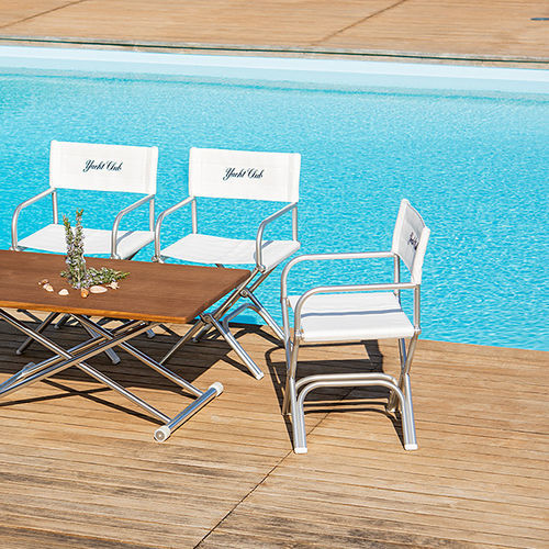 Sedia contemporanea - A6000 series - Forma Marine - da esterno / in vinile / con supporto in alluminio anodizzato