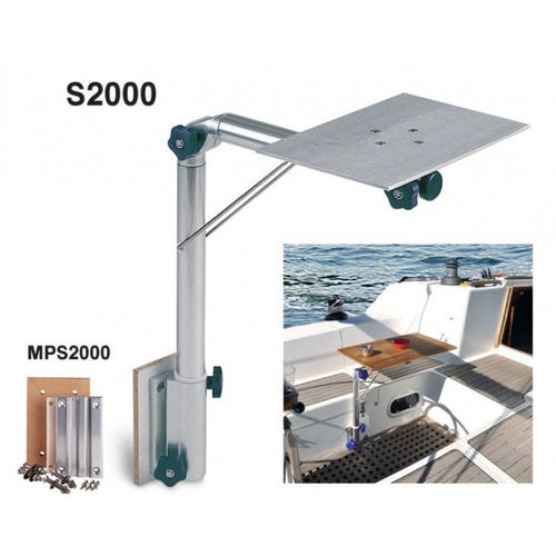 Base per tavolo in alluminio anodizzato - MPS2000 - Forma Marine - in legno / in plastica / marino