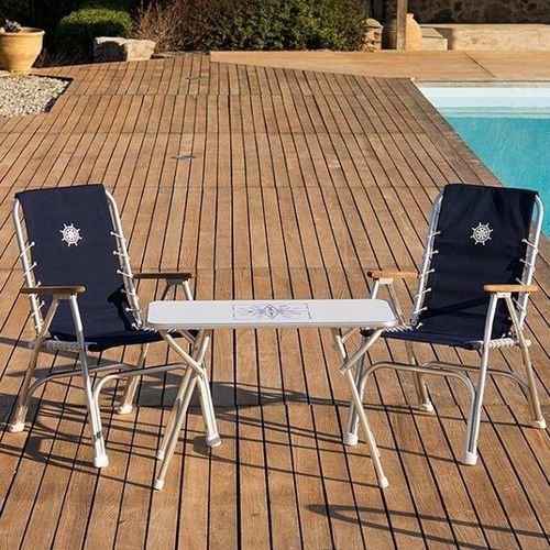 Sedia contemporanea - M150 series - Forma Marine - da esterno / in teak / in iroko