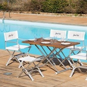 Sgabello contemporaneo - A7000 series - Forma Marine - in vinile / con supporto in alluminio anodizzato / pieghevole