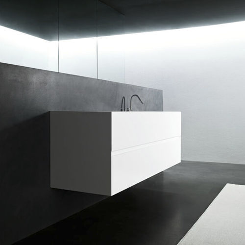Mobile lavabo sospeso - B3 - Minimal Cucine - in Corian® / contemporaneo / senza ante