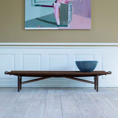Panca design scandinavo - COCKTAIL - Finn Juhl - in rovere / in legno massiccio / in noce