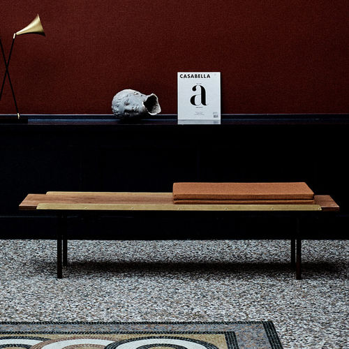 Panca design scandinavo - Finn Juhl - in rovere / in teak / in noce