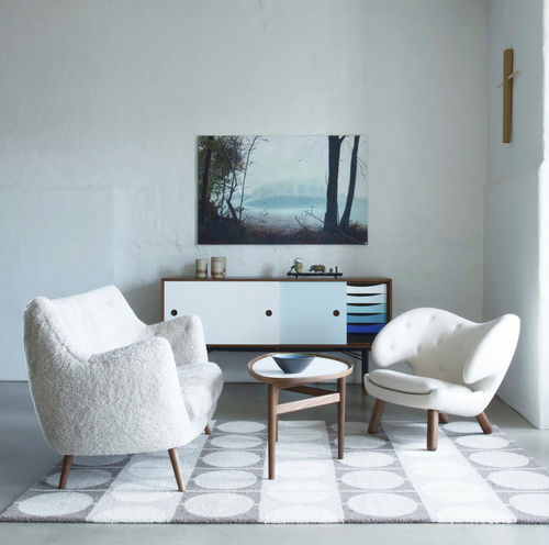 Tappeto contemporaneo - CIRCLE  - Finn Juhl - geometrico / in lana / rettangolare