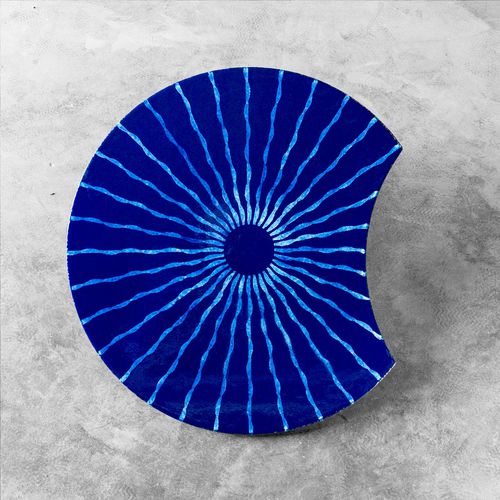 Tavolo contemporaneo - MAKE' - Made a Mano Srl - Rosario Parrinello - in pietra lavica / circolare / modulare