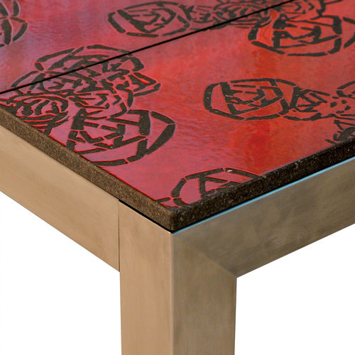 Tavolo in pietra lavica - china - Made a Mano Srl - Rosario Parrinello - rettangolare / professionale / da esterno