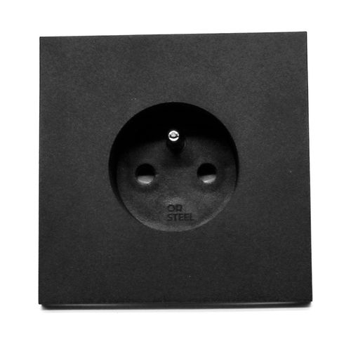Presa di corrente - COLLECTION EQUERRE - NOIR VELOUR - MAISON ORSTEEL - da parete / da incasso / in ottone