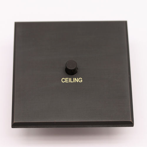 Interruttore a pulsante - COLLECTION ESPRIT - LENTO FUSAIN INTENSE - MAISON ORSTEEL - ad incasso / in ottone / contemporaneo