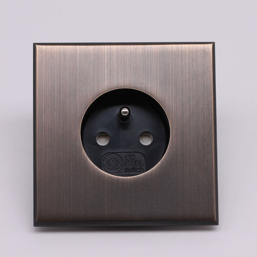 Presa elettrica - COLLECTION ESPRIT - BRONZE ANTIQUE - MAISON ORSTEEL - da parete / da incasso / in ottone