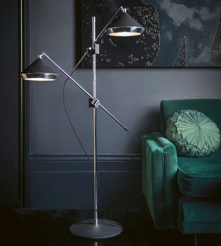 Lampada da terra - SHEAR - BERT FRANK - in ottone / in metallo cromato / contemporanea