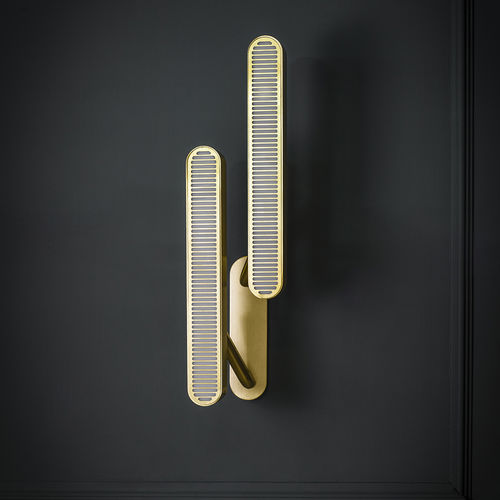 Applique contemporanea - COLT DOUBLE - BERT FRANK - da interno / in ottone / in opalina