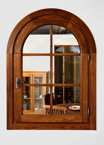 Finestra in legno - EUROMIX - Molaro - in bronzo / a battente / a doppi vetri