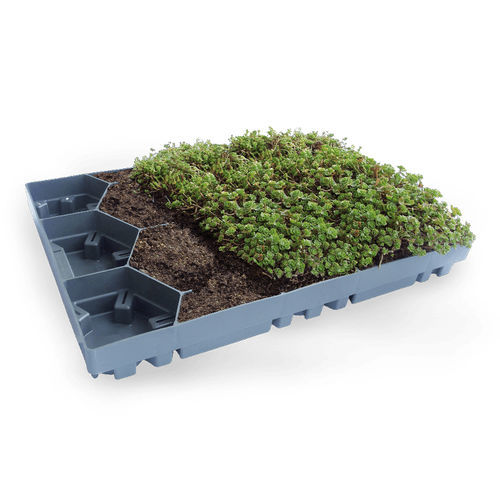 Tetto verde estensivo - ECOSEDUM - PURUS PLASTICS - per tetto inclinato / per tetto piano