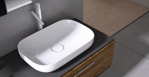 Lavabo da appoggio - PREMIUM: 6260 - Lapino Ceramic - in ceramica / rettangolare / contemporaneo