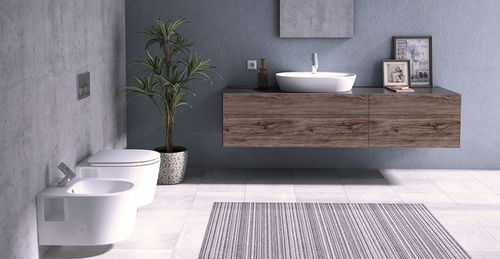 Bagno contemporaneo - ELEGANCE - Lapino Ceramic - in ceramica
