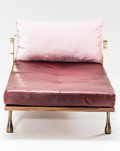 Dormeuse contemporanea - LITTLE MISS FAT  - EGG DESIGNS - in pelle / in legno / in acciaio