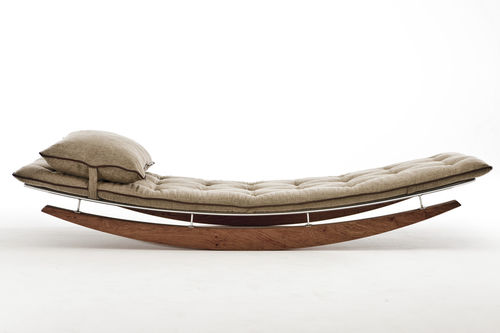 Letto da giorno contemporaneo - SUN GODDESS  - EGG DESIGNS - in tessuto / in pelle / per uso residenziale