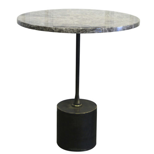 Tavolo d'appoggio contemporaneo - COX - EGG DESIGNS - in marmo / in ottone / rotondo