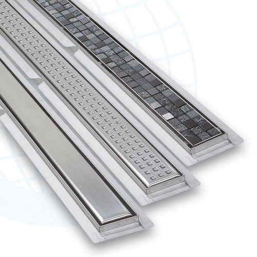 Canaletta per doccia in acciaio inossidabile - EURODRAIN 1701-2-3S - Euroshrink