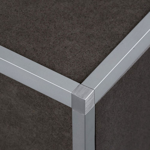 Profilo di finitura in alluminio - EUROMULTIPURPOSE 212A - Euroshrink - per piastrelle / per angolo esterno / dritto