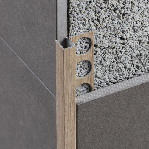 Profilo di finitura in alluminio - EUROMULTIPURPOSE 212NA - Euroshrink - per piastrelle / per angolo esterno / dritto