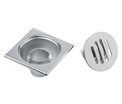 Piletta in acciaio inossidabile - 402/40 - Ferplast Srl - per doccia / con griglia / quadrata