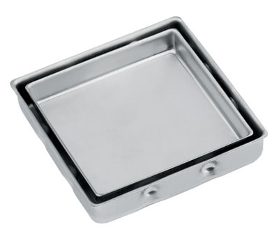 Piletta in metallo - PPP60 - Ferplast Srl - per doccia / quadrata