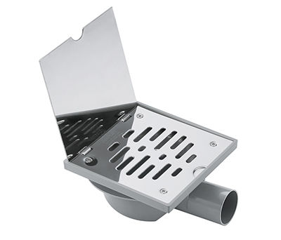 Piletta in acciaio inossidabile - 158/B - Ferplast Srl - in plastica / per doccia / con griglia