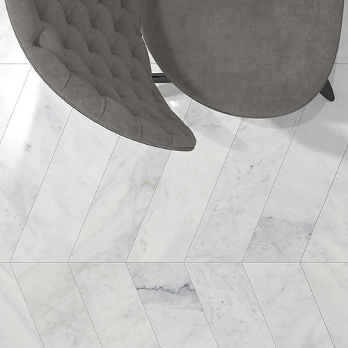 Piastrella in marmo - MUGLA CHEVRON : 64 - Ionic Stone - levigata / da interno / da pavimento