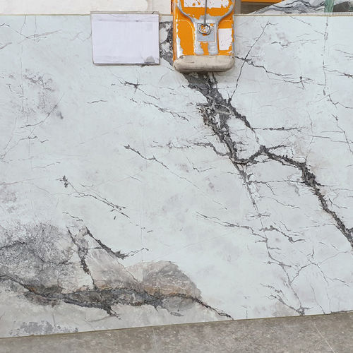 Lastra in pietra in marmo - BLUETTA - Ionic Stone - per pavimento / levigata / aspetto marmo