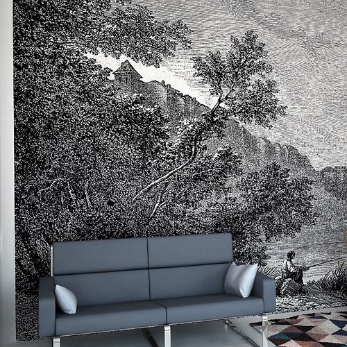 Carta da parati design originale - LIVERDUN 1869 - HD WALLS - in tessuto non tessuto / capolavori della pittura / con motivo a croquis