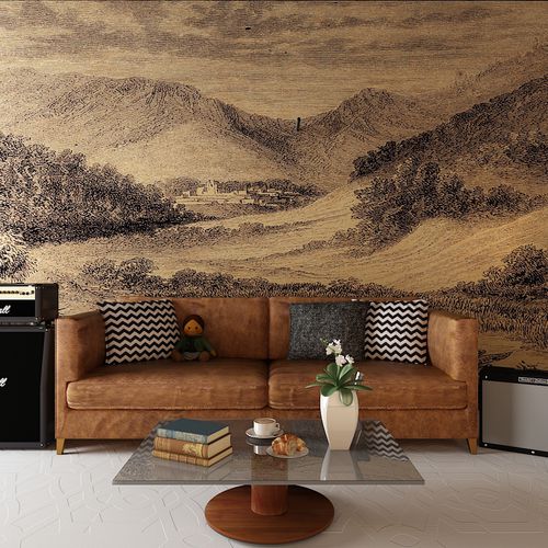 Carta da parati design originale - VERA PAZ 1867 - HD WALLS - in tessuto non tessuto / capolavori della pittura / con motivo a croquis