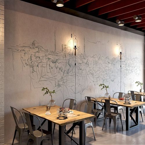 Carta da parati design originale - ISTANBUL - HD WALLS - in tessuto non tessuto / capolavori della pittura / con motivo a croquis