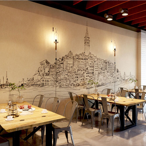 Carta da parati design originale - GALATA  - HD WALLS - in tessuto non tessuto / capolavori della pittura / con motivo a croquis