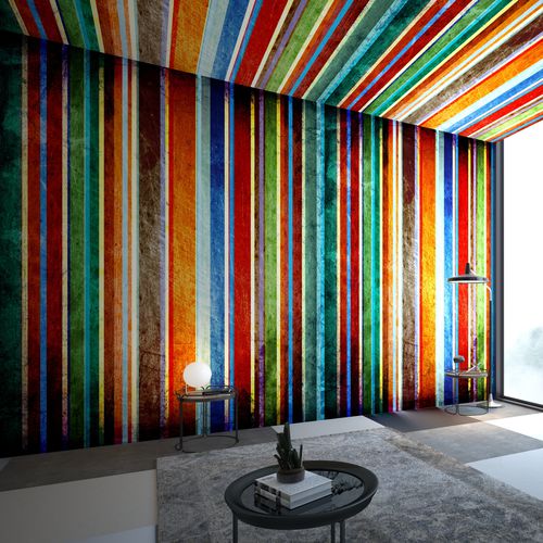Carta da parati contemporanea - COLORFUL LINES - HD WALLS - in tessuto non tessuto / in vinile / a righe