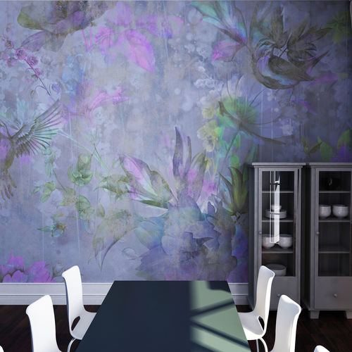 Carta da parati contemporanea - VIOLET REFLECTION - HD WALLS - in tessuto non tessuto / in seta / in vinile