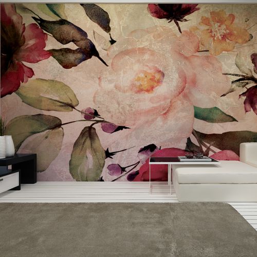 Carta da parati contemporanea - A GRANDE ROSA - HD WALLS - in tessuto non tessuto / in seta / in vinile