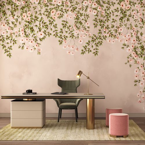 Carta da parati contemporanea - FLEURS - HD WALLS - in tessuto non tessuto / in vinile / in poliestere