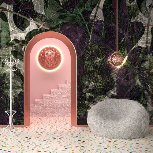 Carta da parati contemporanea - PURPUA - HD WALLS - in tessuto non tessuto / in vinile / in poliestere