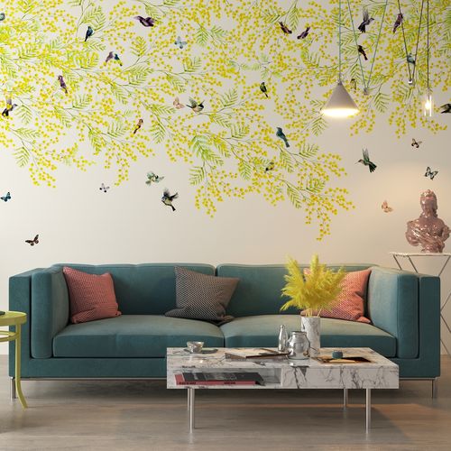 Carta da parati contemporanea - SAGE - HD WALLS - in tessuto non tessuto / in vinile / in poliestere