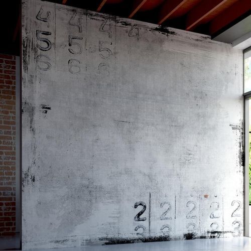 Carta da parati contemporanea - NUMBERS GAME - HD WALLS - in vinile / a tinta unita / aspetto cemento