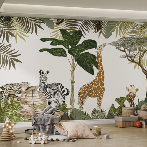Carta da parati contemporanea - ZOO-TRIP-HDPG-06 - HD WALLS - in tessuto non tessuto / in vinile / con animali