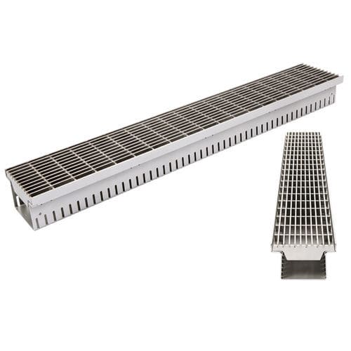 Canaletta con griglie - STABILE MAGNA - Richard Brink GmbH & Co KG - griglia in acciaio galvanizzato / griglia in acciaio inox / per spazio pubblico